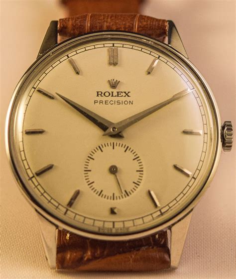 rolex ref 4357|Steel Rolex Precision Ref. 4357 vintage wristwatch, circa 1950.